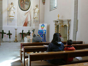 Palmsontag in St. Crescentius - Beginn der Heiligen Woche (Foto: Karl-Franz Thiede)